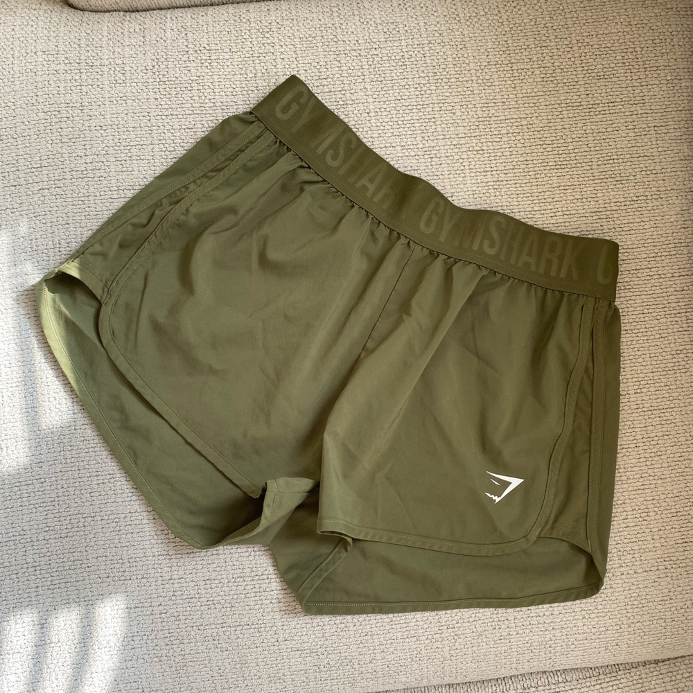 2/$25 Gymshark Olive Green Athletic Shorts